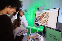 Lab-Themed Hair Pop-Ups Image 2
