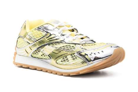Vibrant Luxurious Panelling Sneakers