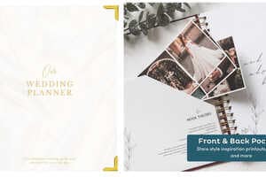 Nook Theory Comprehensive Linen Wedding Planner And Keepsake - Perfect For Newly Engaged Gift, Wedding Planning And Organizer Book For The Bride