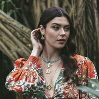 Ornate Floral Earrings Image 2
