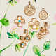Ornate Floral Earrings Image 3