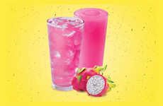 Pink Dragon Fruit Lemonades