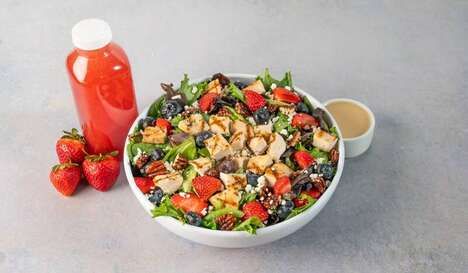 Berry-Topped Chicken Salads