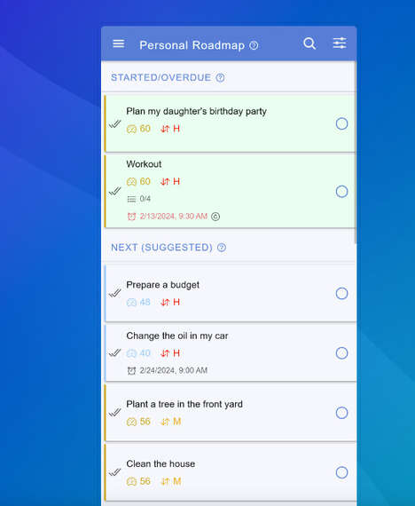 Data-Based Task Prioritizers