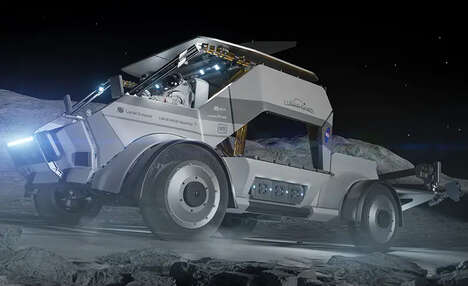 Futuristic Lunar Terrain Vehicles
