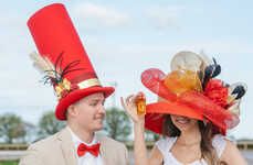 Whisky-Holding Derby Hats