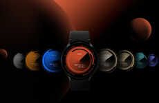 Planet-Resembling Watch Faces