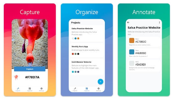 Colour Palette-Capturing Apps