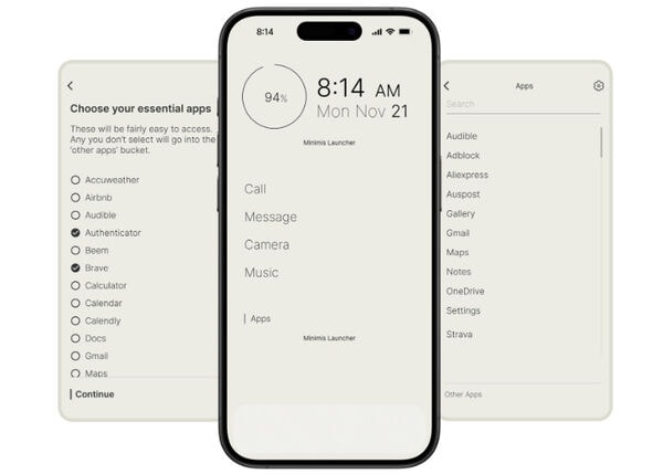 Minimal Phone Interfaces