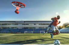 Hovering Soccer Referee Drones