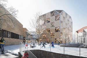 Wooden Cubic University Buildings Article Thubnail