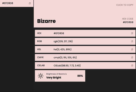 In-Browser Colour Selections