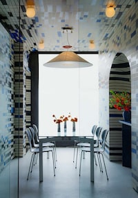 Cobalt Blue-Tiled Cocktail Lounges Image 3
