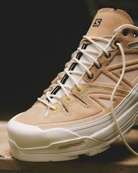 Beige Suede Technical Sneakers Image 4