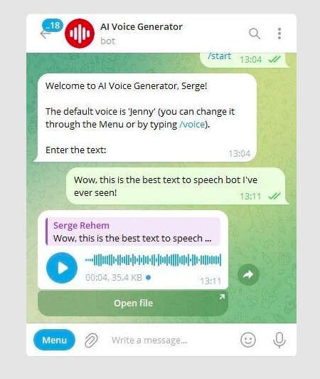 Voice-Generated AI Bots