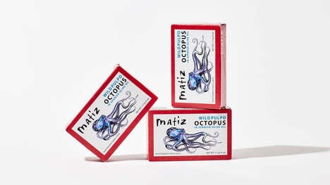 Canned Octopus Snacks
