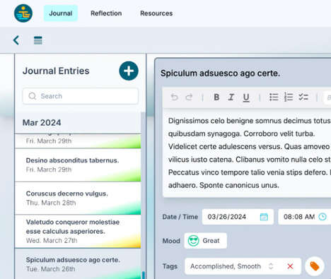Meditative AI Journaling