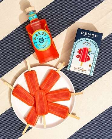 Icy Italian Gin Pops