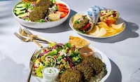 Griddle-Finished Baked Falafels Image 1