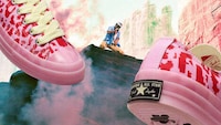 Artist-Inspired Printed Sneakers Image 1