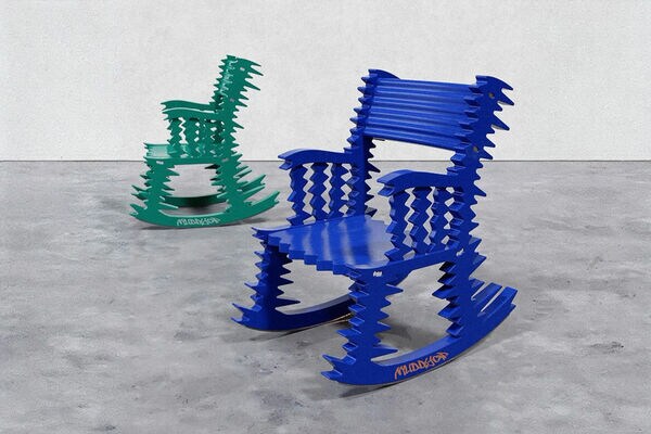 Motion Blur-Inspired Rocking Chairs