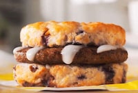 Buttermilk Blueberry Biscuit Sandwiches