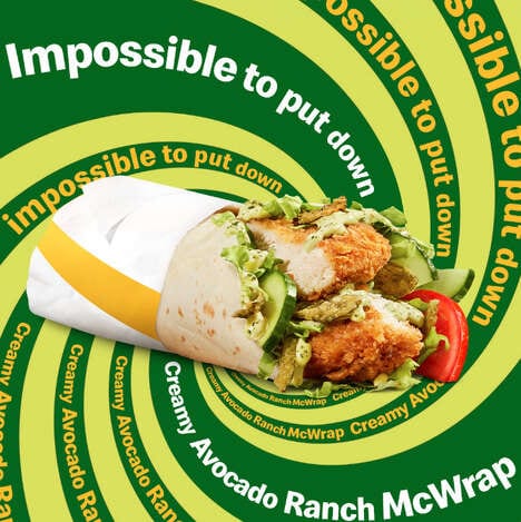 Creamy Avocado Chicken Wraps