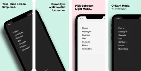Minimalist Phone Home Screens