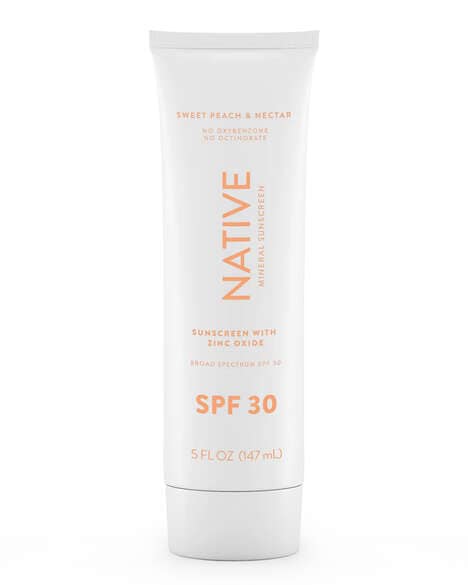 Peach-Inspired Mineral Sunscreens
