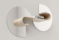 Curvaceous Shelf-Paired Mirrors Image 1