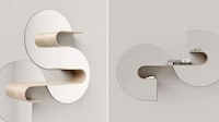 Curvaceous Shelf-Paired Mirrors Image 2