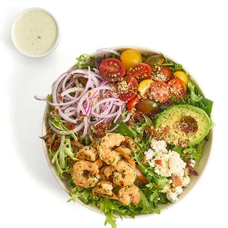 Sandwich-Inspired Shrimp Salads