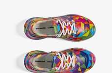 Boldly Patterned Colorful Sneakers
