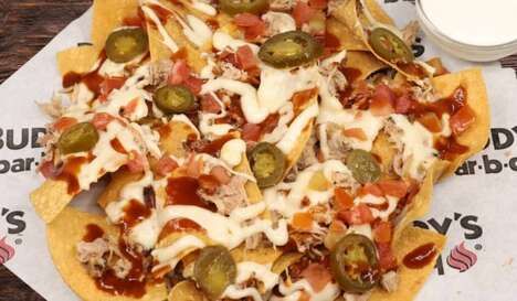 Meaty Topping-Rich Nachos
