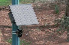 Solar-Powered 5G Surveillance Cameras