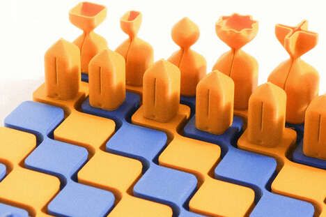 War-Inspired 3D-Printed Chess Sets