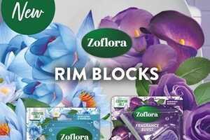 Aromatic Automatic Toilet Cleaners : Zoflora Fragrance Burst Rim Blocks