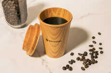 Wood-Crafted Coffee Cups