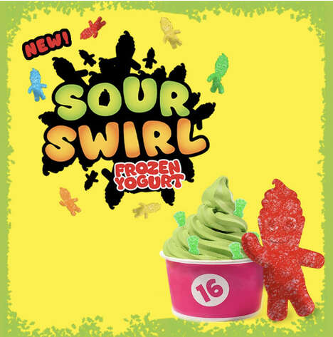 Sour Candy Frozen Yogurts