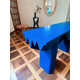 Bright Blue Wood-Grain Tables Image 2