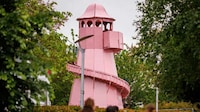 Vibrantly Pink Skelter Installations Image 2