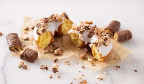 Candy Bar-topped Donuts