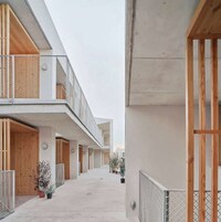 Traditional Sandstone Housing Blocks Image 3