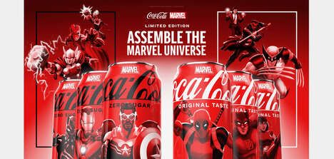 Superhero-Themed AR Sodas Cans