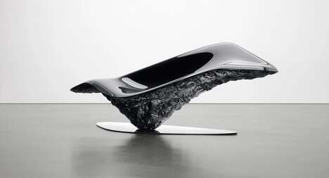 Sculpted Rock-Like Lounge Chairs