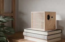 Sustainable Wooden Digital Projector