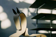 Sleek Structural Rocking Horses