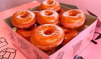 Celebratory Pink-Hued Donuts Image 1