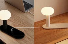 Artistic Tech-Charging Lamps