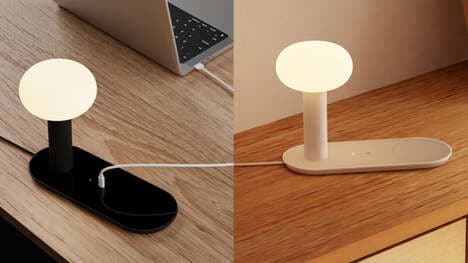 Artistic Tech-Charging Lamps